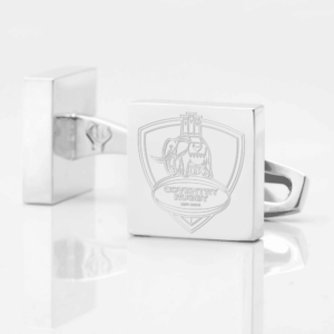 Coventry Rugby Engraved Silver Cufflinks
