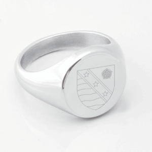 Fylde Rugby Engraved Silver Signet Ring