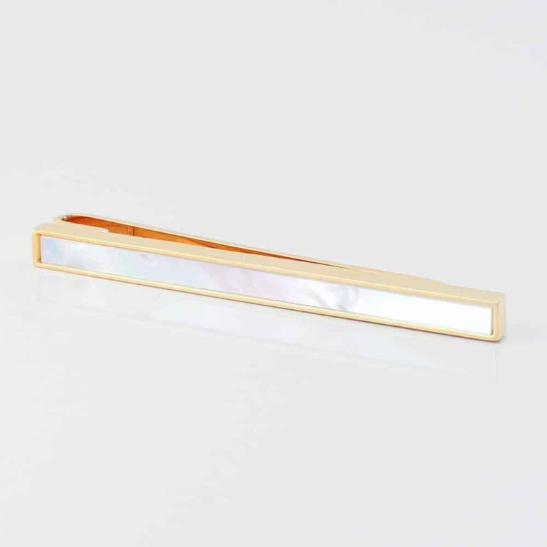 Gold Mother of Pearl Tie Slide Gallery 4533