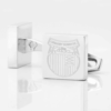 Grimsby Town Football Engraved Silver Cufflinks