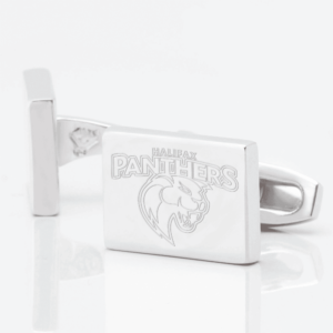Halifax Panthers Engraved Silver Cufflinks