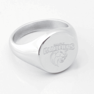 Halifax Panthers Engraved Silver Signet Ring e1669129829546