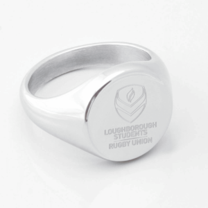 Loughborough Rugby Engraved Silver Signet Ring