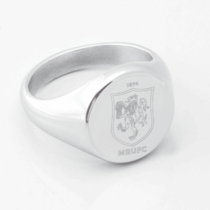 Macclesfield Rugby Engraved Silver Signet Ring