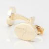 Newcastle Thunder Engraved Gold Cufflinks