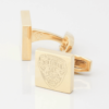 Salford Red Devils Rugby Engraved Gold Cufflinks