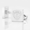 Salford Red Devils Rugby Engraved Silver Cufflinks
