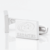 Saracens Rugby Engraved Silver Cufflinks