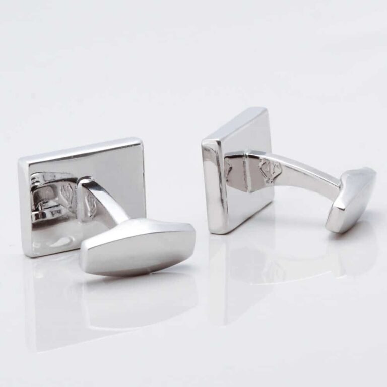 Silver Suble Engraved Initial Cufflinks Gallery 1 of 1 e1669215419216