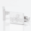 leigh centurions rugby engraved silver cufflinks
