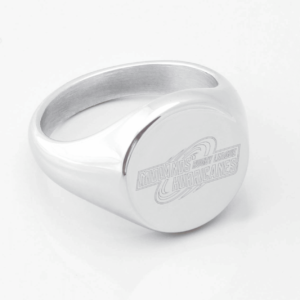 Midlands Hurricanes Rugby Engraved Silver Signet Ring