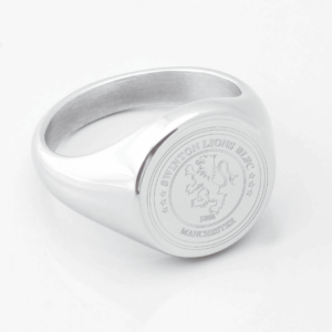 Swinton Rugby Engraved Silver Signet Ring