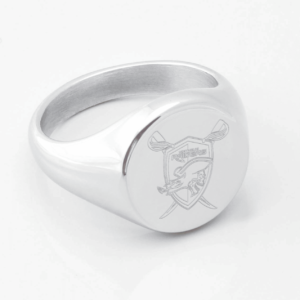 West Wales Raiders Engraved Silver Signet Ring