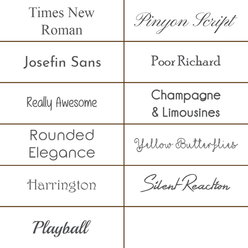 Engraving-Fonts