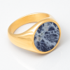 Gold-Plated-Iolite-Stainless-Steel-Signet-Ring