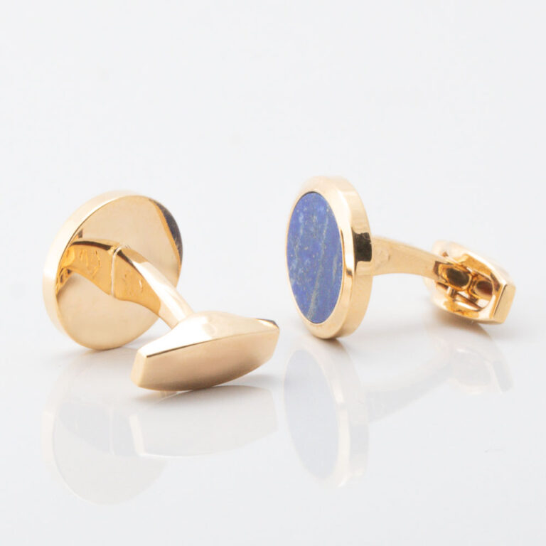 Gold Plated Lapis Stone Cufflinks Gallery