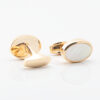 Gold Oval Mother of Pearl Cufflinks Gallery