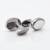 Gunmetal Oval Mother of Pearl Cufflinks Gallery 2