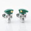 Military Officer Skull Cufflinks Gallery