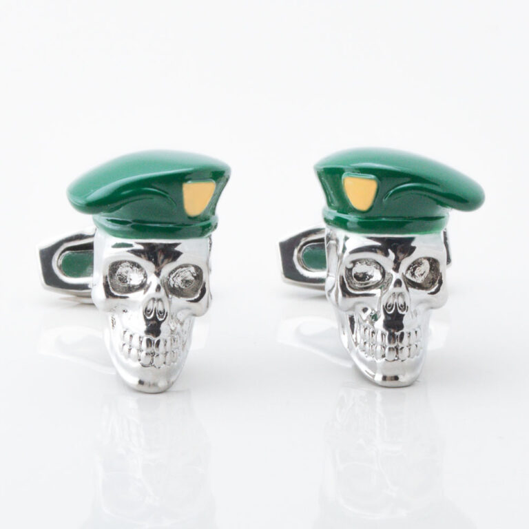 Military Officer Skull Cufflinks Gallery