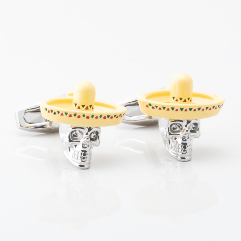 Sombrero Skull Cufflinks Gallery 2