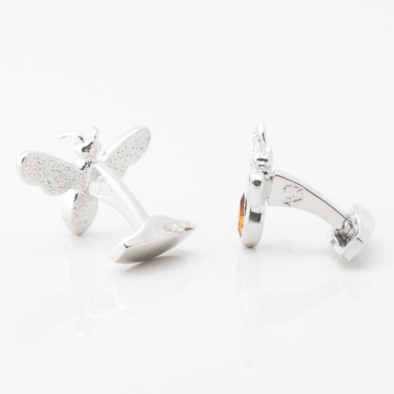 Amber Stone Wasp Cufflinks Gallery