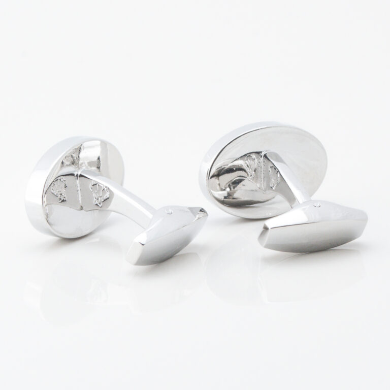 Silver Oval Mother of Pearl Cufflinks Gallery