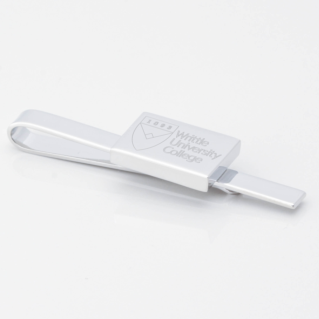 Writtle-University-Engraved-Silver-Tie-Slide