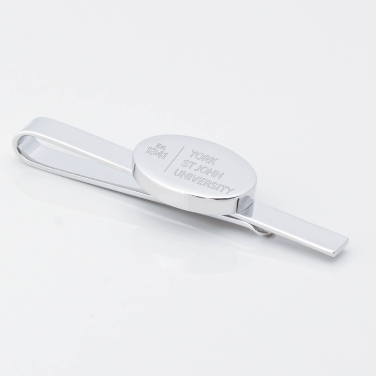 York-Saint-John-University-Engraved-Silver-Tie-Slide