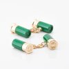 Green Gun Cartridge Cufflinks