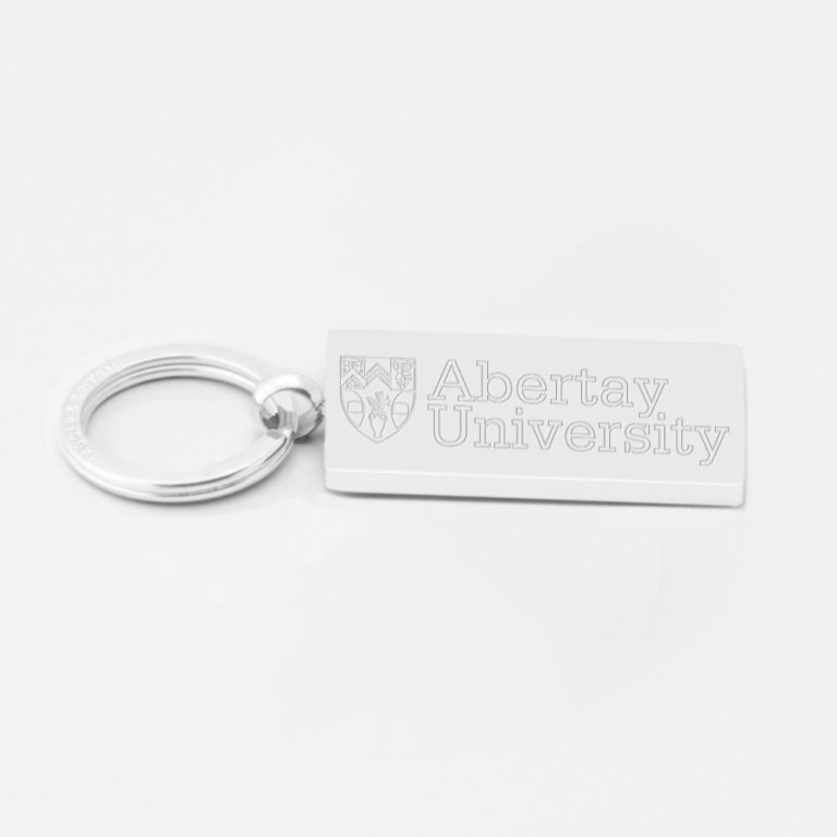Abertay University-Engraved-Silver--Keyring