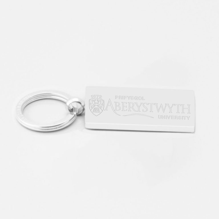 Aberystwyth University-Engraved-Silver--Keyring