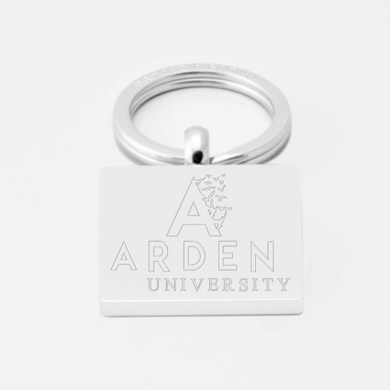 Arden University-Engraved-Silver--Keyring