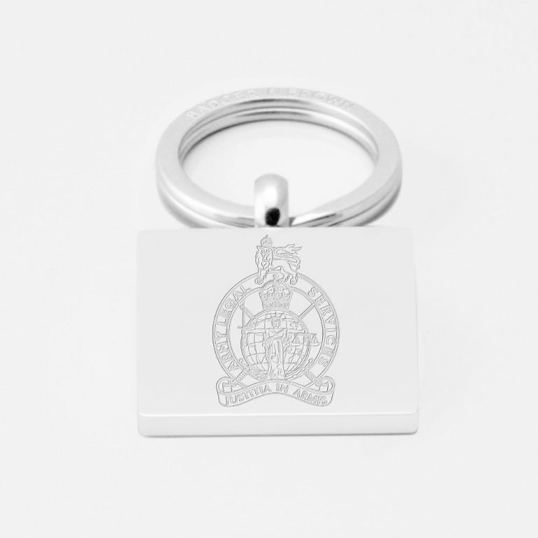 Army Legal Services-Engraved-Silver--Keyring