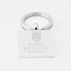 Bangor University-Engraved-Silver--Keyring