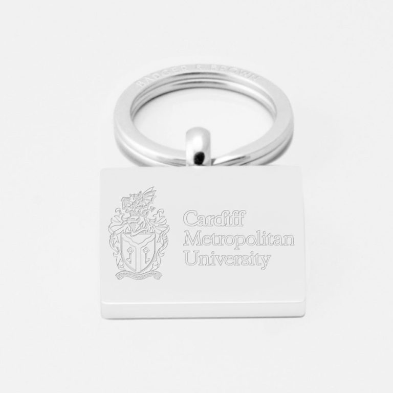 Cardiff Metropolitan University-Engraved-Silver--Keyring