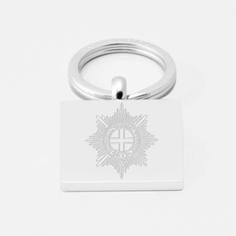 Coldstream-Guards-Engraved-Silver-Keyring