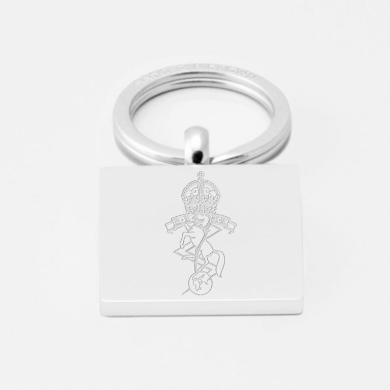 Corps-of-Royal-Electrical-and-Mechanical-Engineers-Engraved-Silver-Keyring