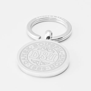 Denmark Football-Engraved-Silver--Keyring