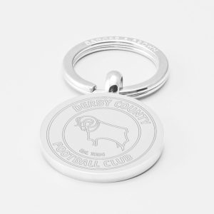 Derby-County-Football-Engraved-Silver-Keyring