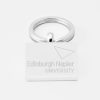 Edinburgh Napier University-Engraved-Silver--Keyring