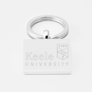 Keele-University-Engraved-Silver-Keyring