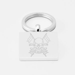 Queens-Royal-Hussars-Royal-Lancers-Engraved-Silver-Keyring