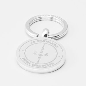 Royal-Commando-Engineers-Engraved-Silver-Keyring