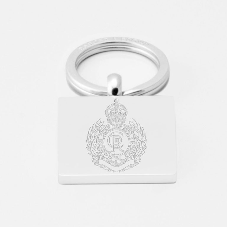 Royal-Engineers-Engraved-Silver-Keyring