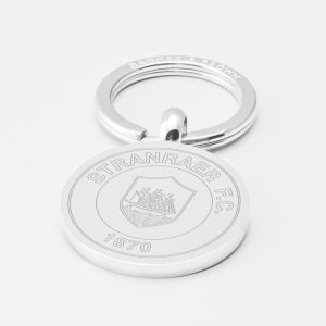 Stranraer-Football-Engraved-Silver-Keyring