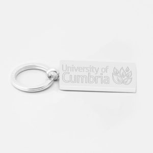 University-Of-Cumbria-Engraved-Silver-Keyring