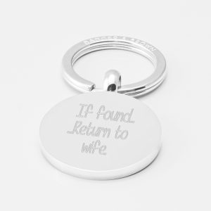 if-found-circle-Engraved-Silver-Keyring