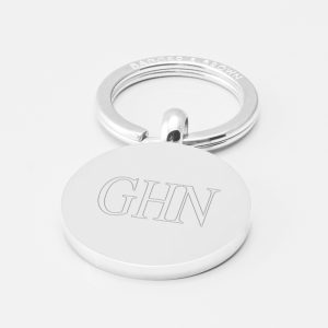 initial-circle-Engraved-Silver-Keyring