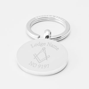 masonic-lodge-circle-Engraved-Silver-Keyring